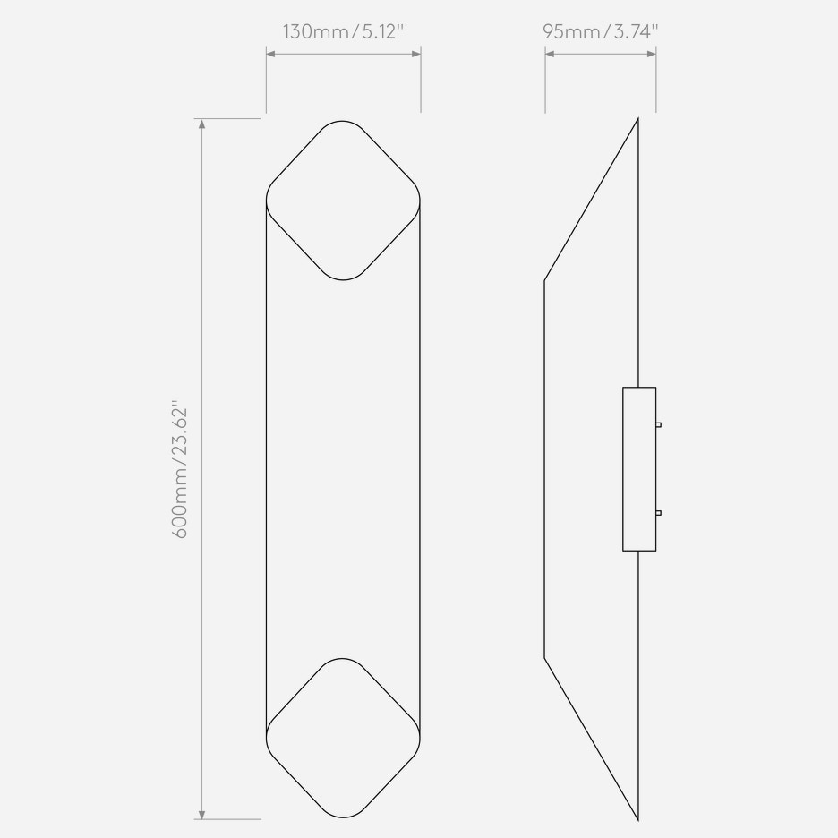 Ako 600 Wall Dimensions