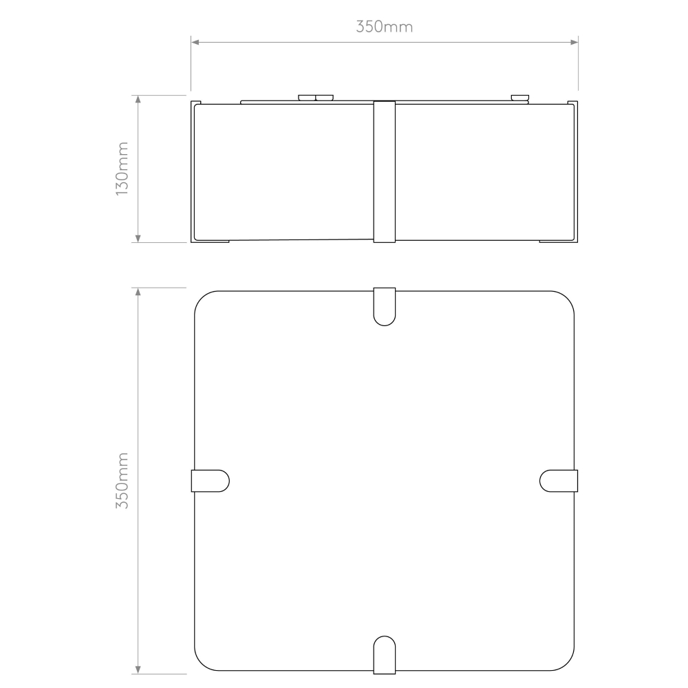 Elba Square Shade Dimensions