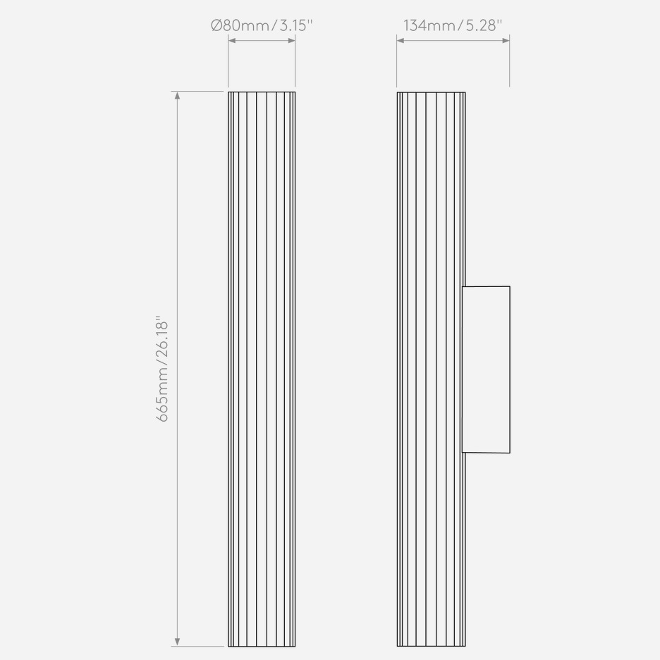 io 665 Wall Dimensions