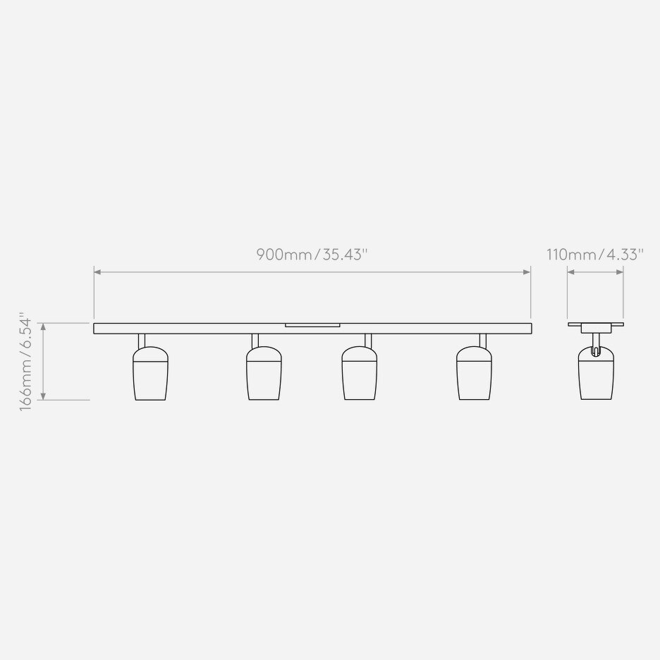 Koto Four Bar Wall Dimensions
