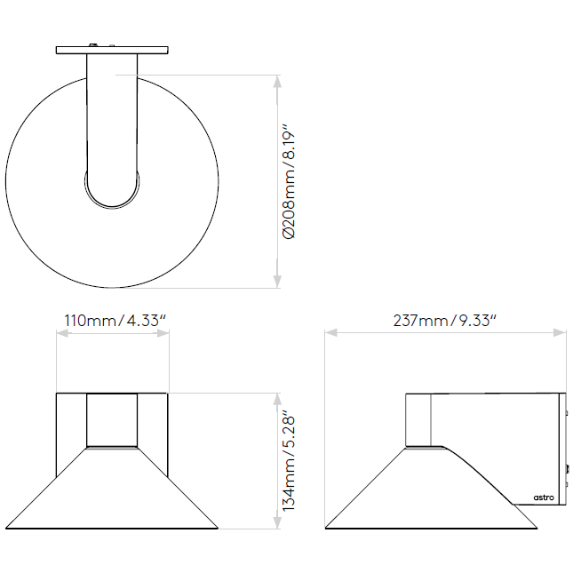 Conic Wall Dimensions