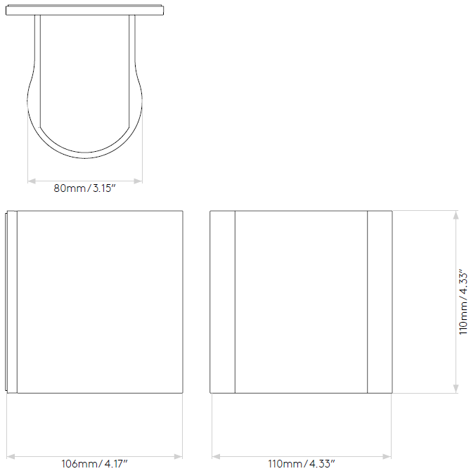 Dunbar 100 Outdoor Wall Dimensions