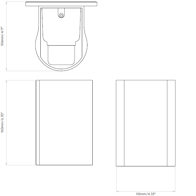 Dunbar Outdoor Wall Dimensions