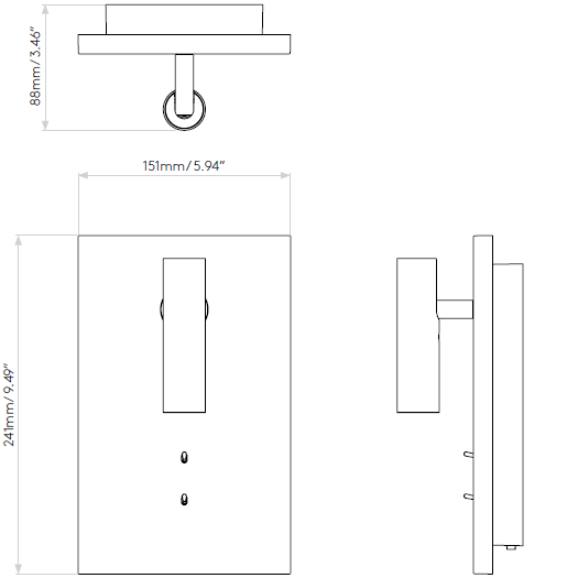 Edge Reader Mini Wall - Astro Lighting | Reading Lights - USA & Canada