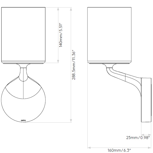 Elena Wall Dimensions