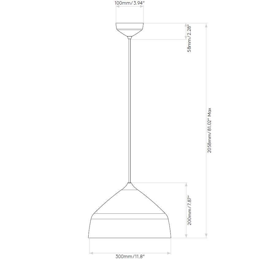 Ginestra 300 Suspension Dimensions