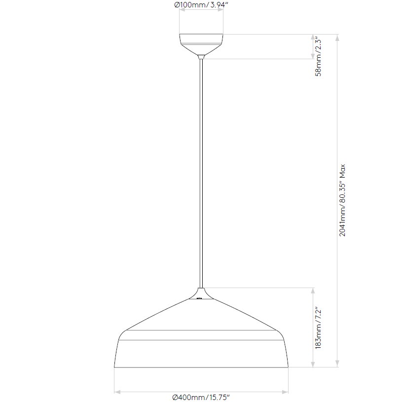 Ginestra 400 Suspension Dimensions