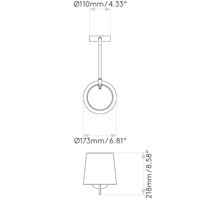 Mitsu Swing Arm Wall Dimensions