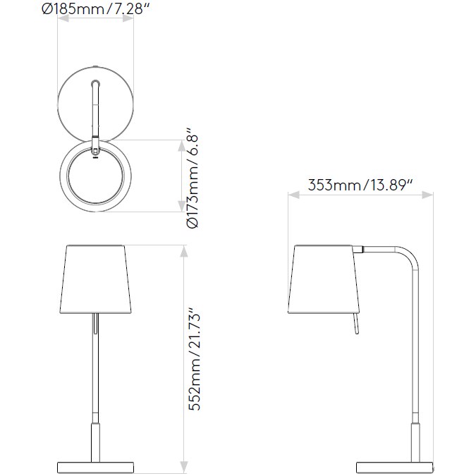 Mitsu Table Dimensions