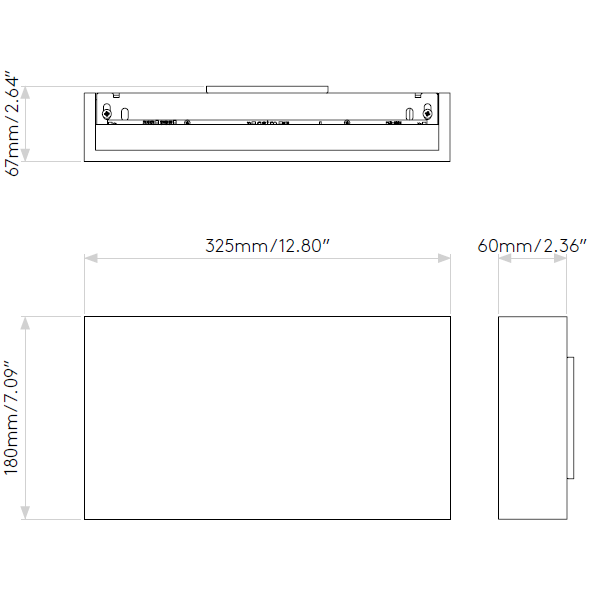 Rio 325 LED Wall Astro Lighting ADA Wall Lights USA & Canada