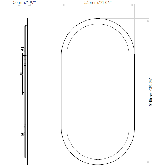 Varenna Stadium Mirror Dimensions