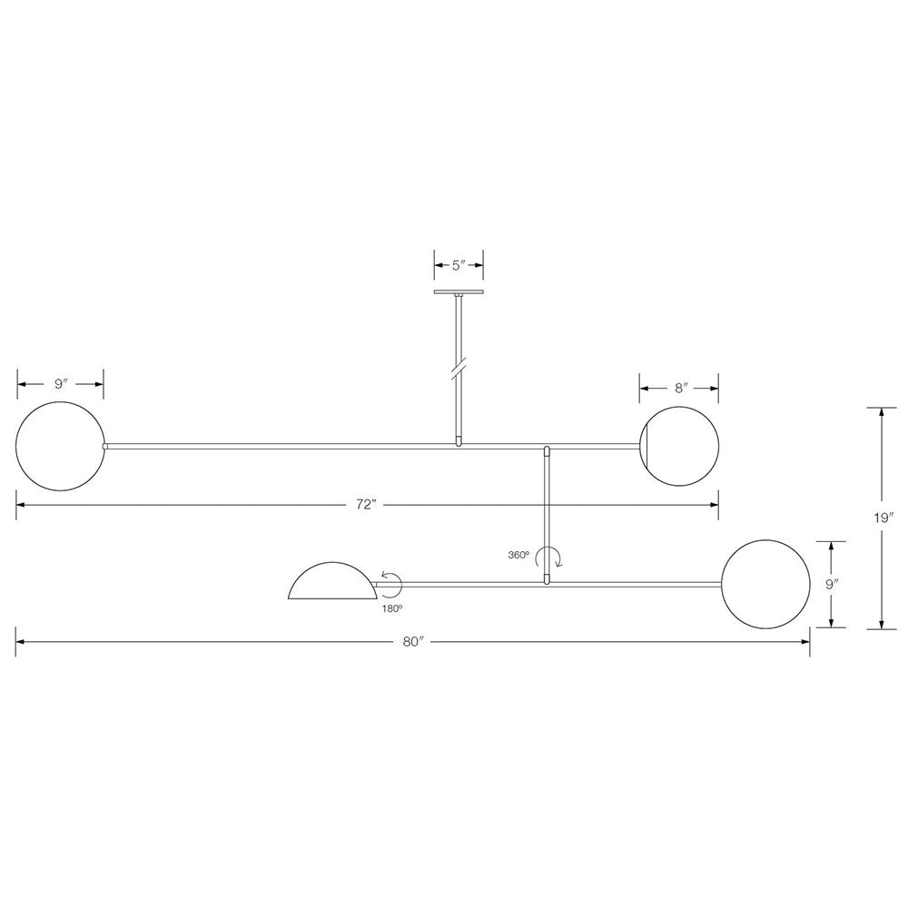 Astro Mobile Light No.1 Suspension Dimensions