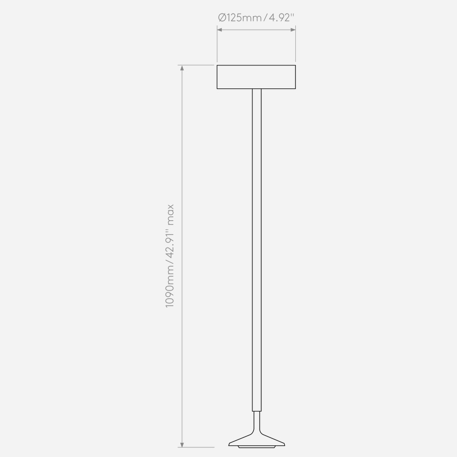 Nara Pendant Suspension Dimensions