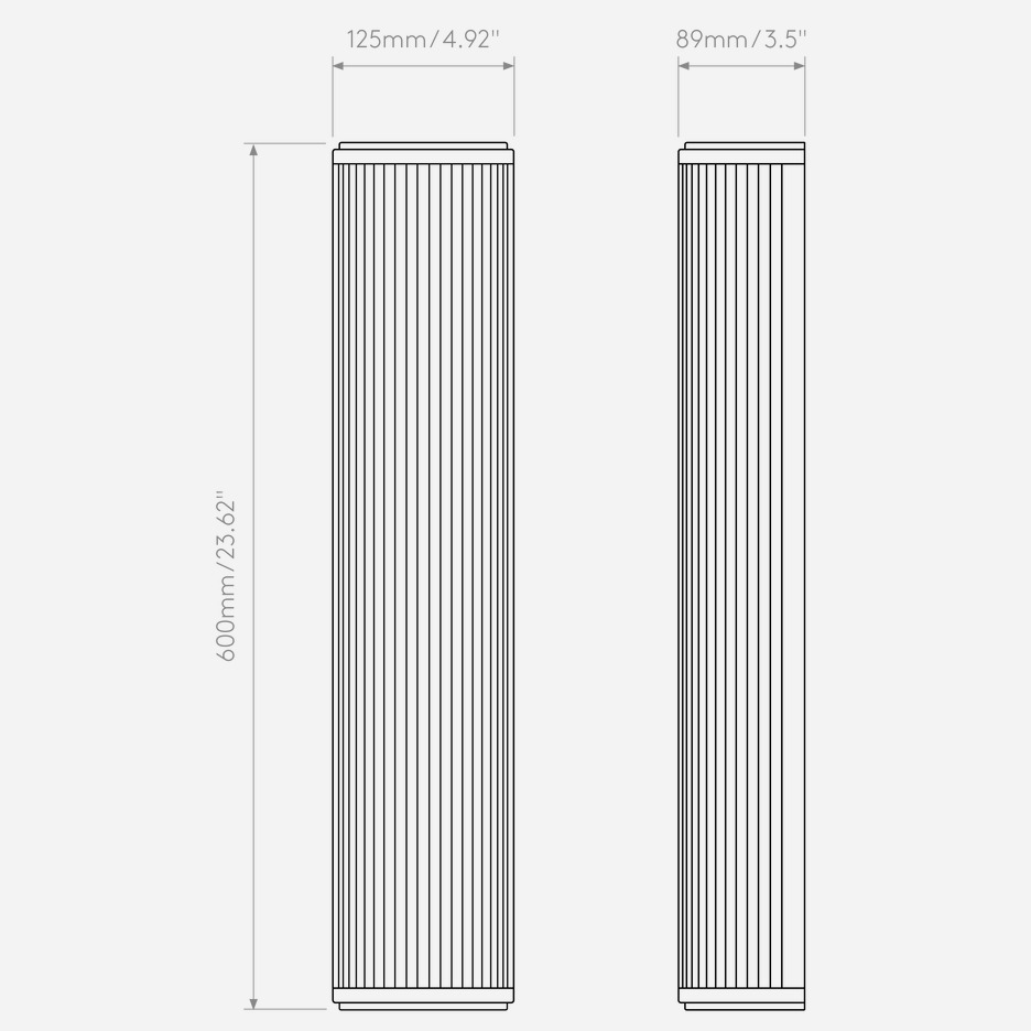 Versailles 600 Wall Dimensions