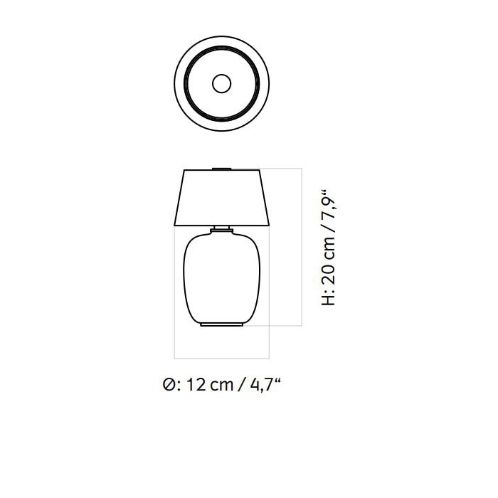 Torso Portable Table Dimensions