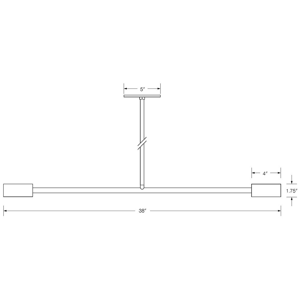 Barbell Light Suspension Dimensions