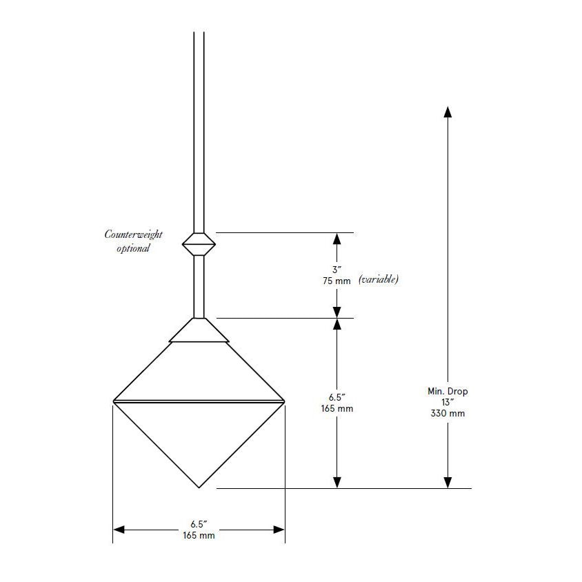 FKA THEMIS Pendant Suspension Dimensions