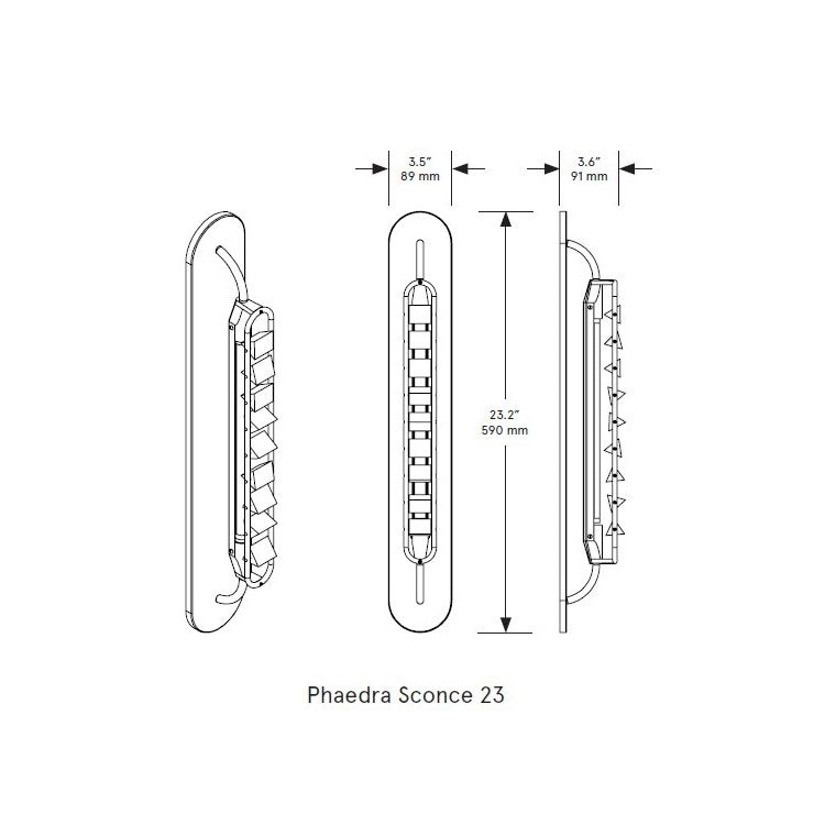 Phaedra Sconce Wall Dimensions