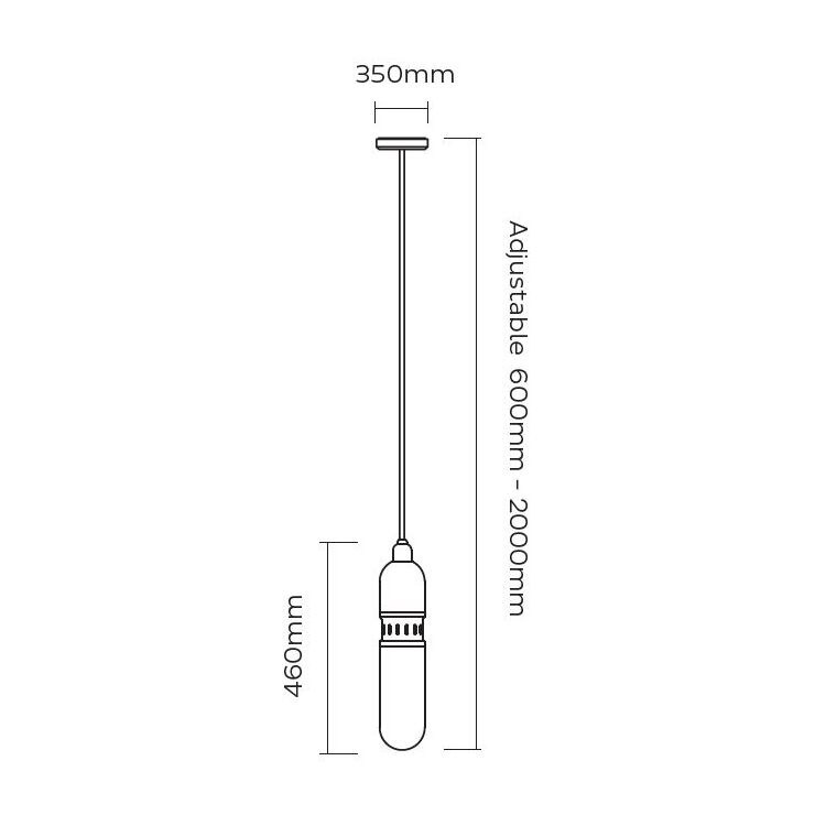 Occulo Pendant Suspension Dimensions