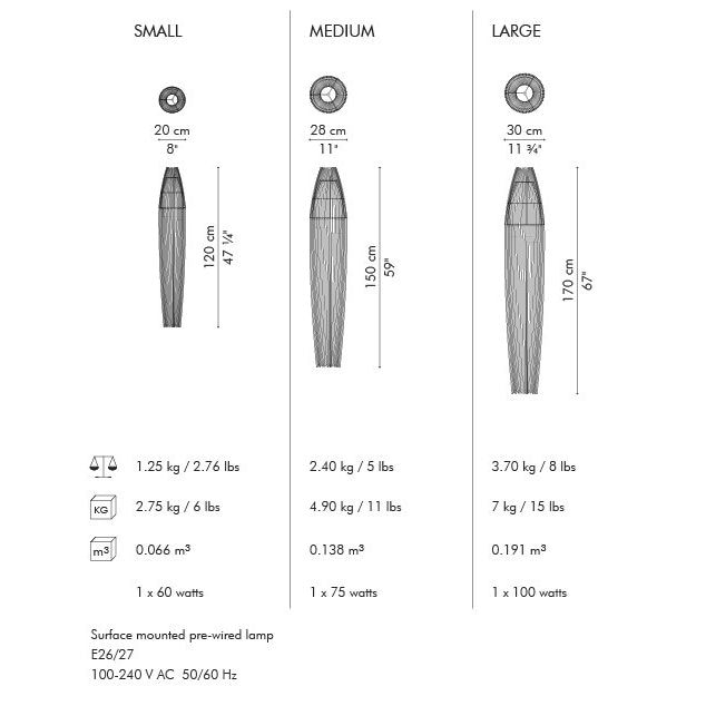 Biba Suspension Dimensions