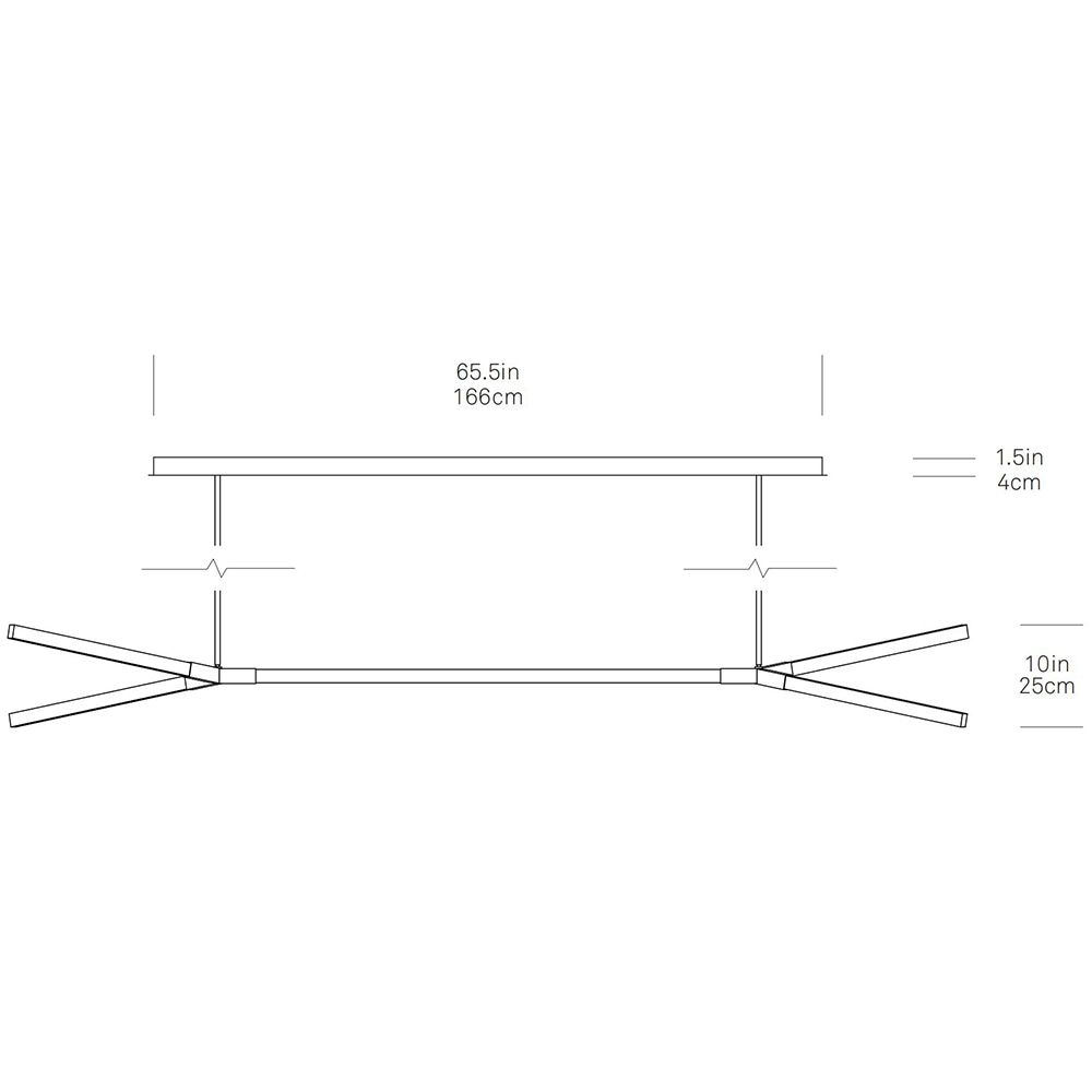 Big Double Bough Suspension Dimensions