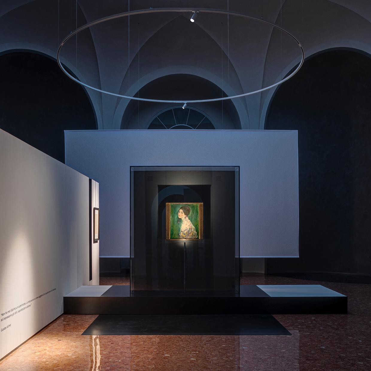 A wide shot of the Portrait of a Lady display