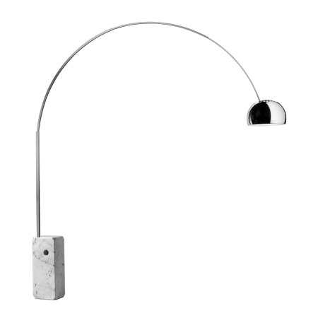 Arco floor lamp from Flos, designed by Achille and Pier Giacomo Castiglioni