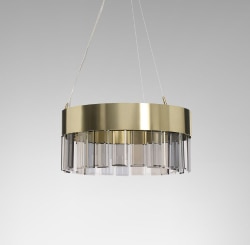 Solaris single ring chandelier from CTO Lighting in the 110cm diameter size.