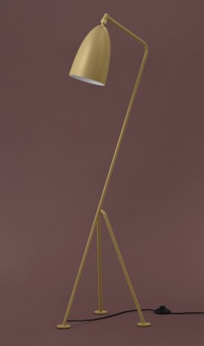 Greta Magnusson Grossman's iconic Gräshoppa floor lamp in the new olive brown colour.