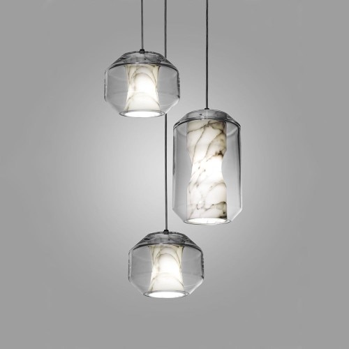 Chamber 3 Piece cluster suspension light from Lee Broom.