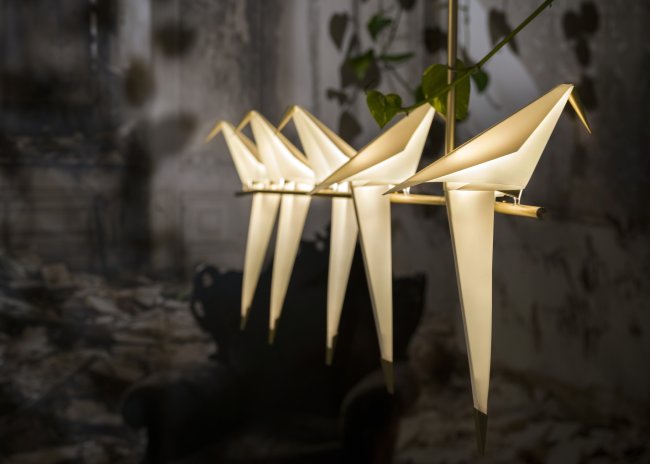 Perch Light Branch linear suspension lightm designed by Umut Yamac for Moooi.