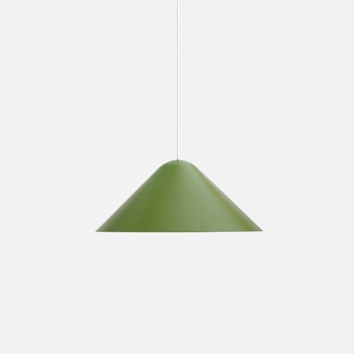 A side view of Dune Light pendant from Stuff by Andrew Neyer in green