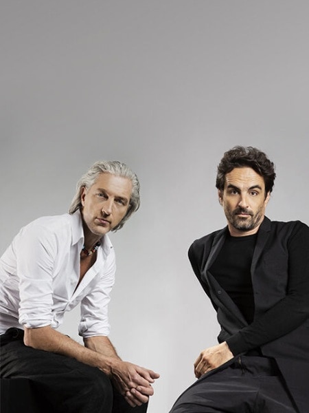 Marcel Wanders and Gabriele Chiave, founder and creative director of Marcel Wanders, respectively.