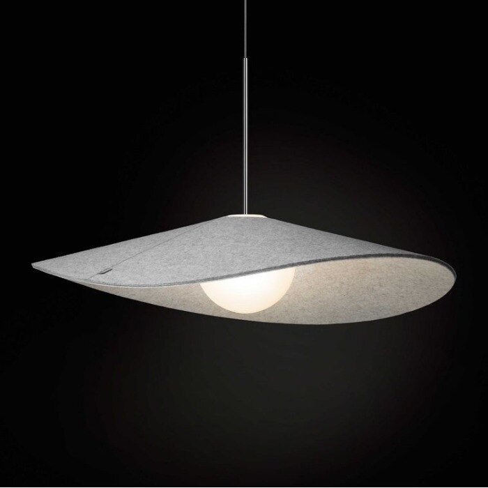 A featured image of Bola Felt pendant light from Pablo Designs.