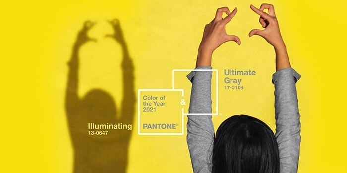 Pantone's own feature image displaying 2022's colours of the year.