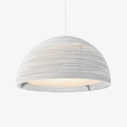 Scraplight Dome 36 pendant from Graypants in white finish