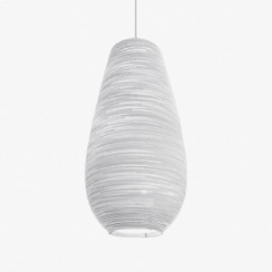 Scraplight Drop 18 pendant in white from Graypants