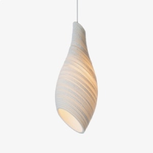 Scraplight Nest 24 pendant in white from Graypants