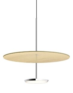 Sky Dome suspension light from Pablo in the oak finish.