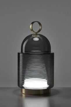 Brokis' Dome Nomad portable table light by Chiaramonte Marin.