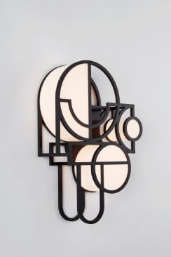 A studio image of Moonrise wall sconce 2 in black