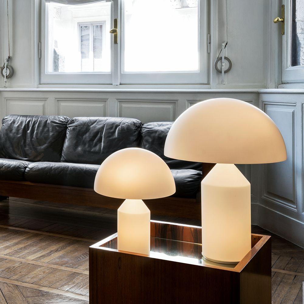 Various sizes of the Atollo Opal Table Lamp