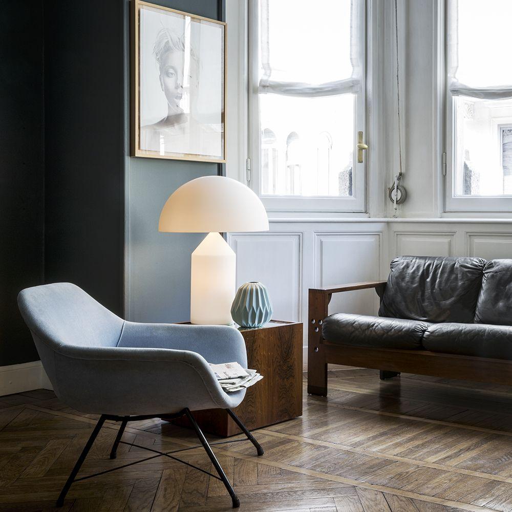 Various sizes of the Atollo Opal Table Lamp