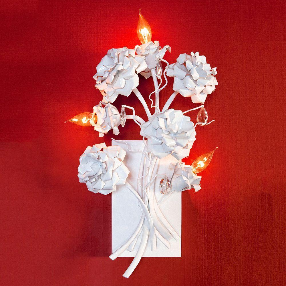 Brand van Egmond's La Vie En Rose Collection features exquisite steel luminaires designed as delicate flower bouquets, offering a stunning array of single or clustered floral designs.