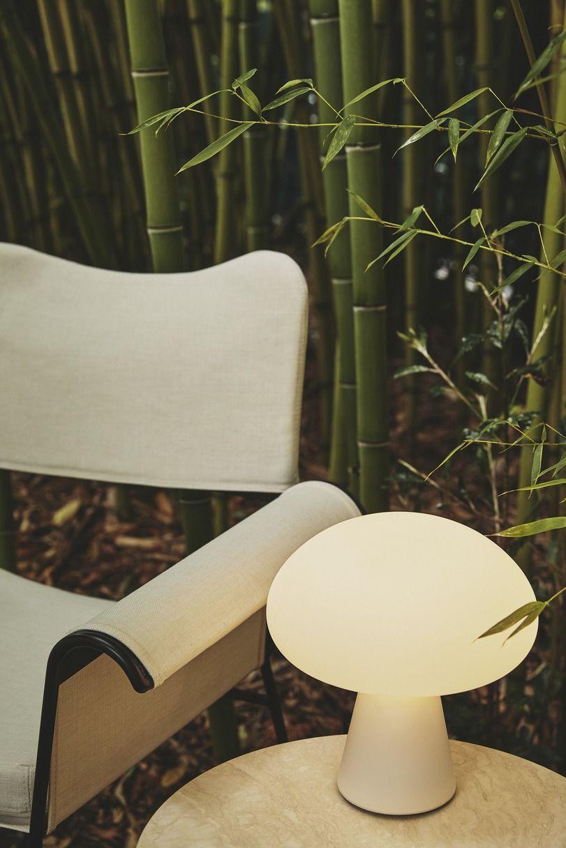 The Obello portable lamp from Gubi is part of our delightful selection of mushroom-shaped lamps. Explore more lights in this playful shape.