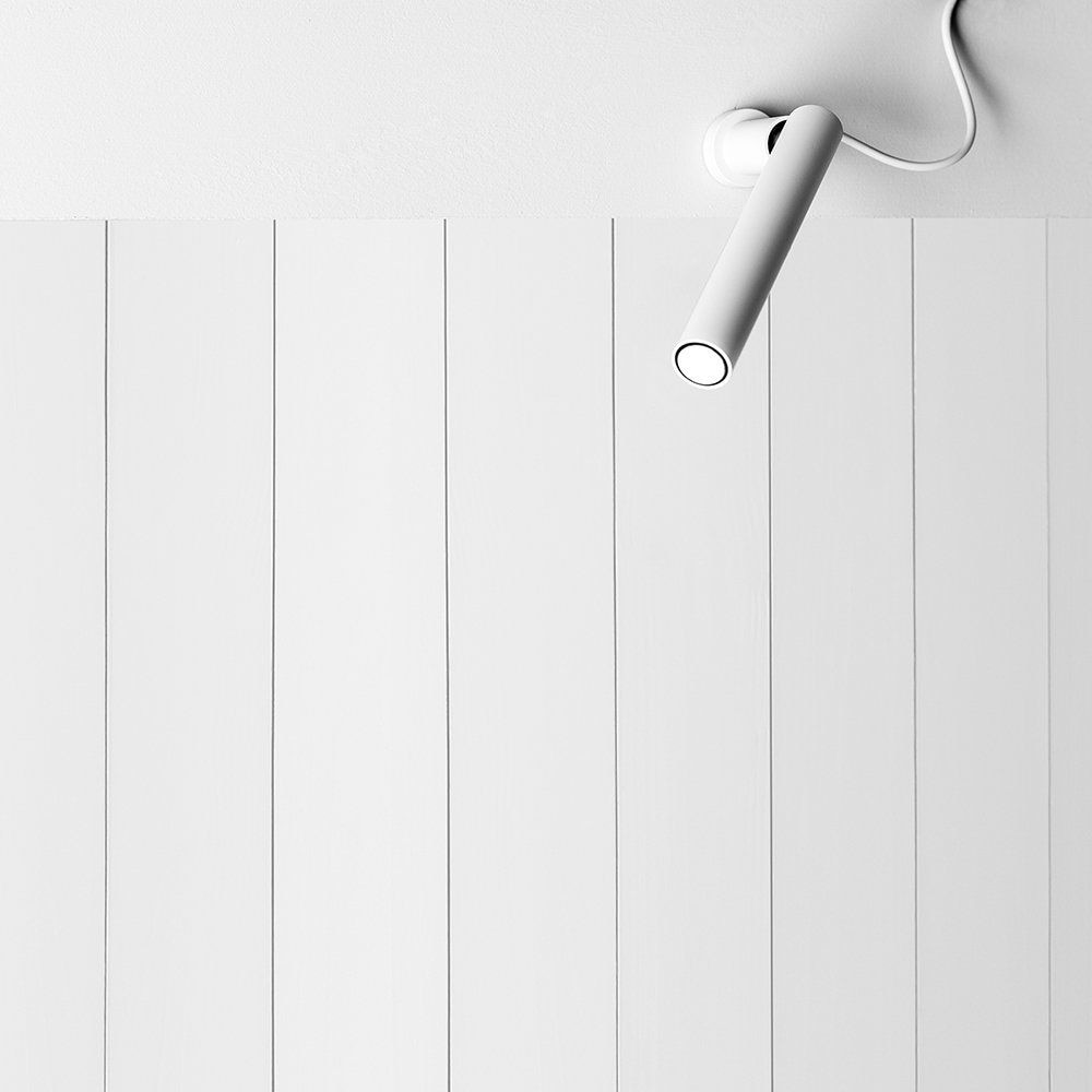 “I love the sleek, compact, and unobtrusive look of the Mira Wall Light from Davide Groppi. Plus, its adjustable head and dimmable features let you set the mood exactly how you like it,” says Toronto Account Executive Kaitlin H.