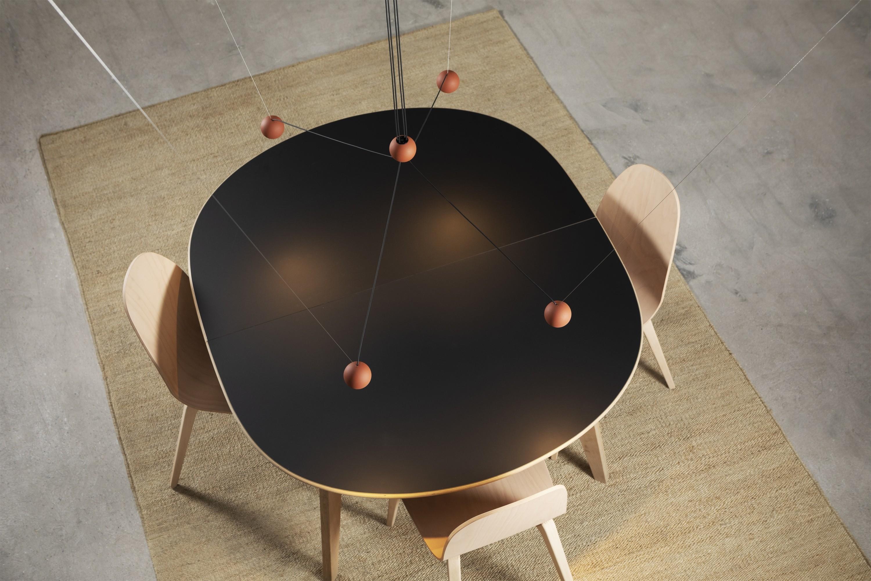 Kushi Ceiling Lights in Osteria Giulia Restaurant, Toronto