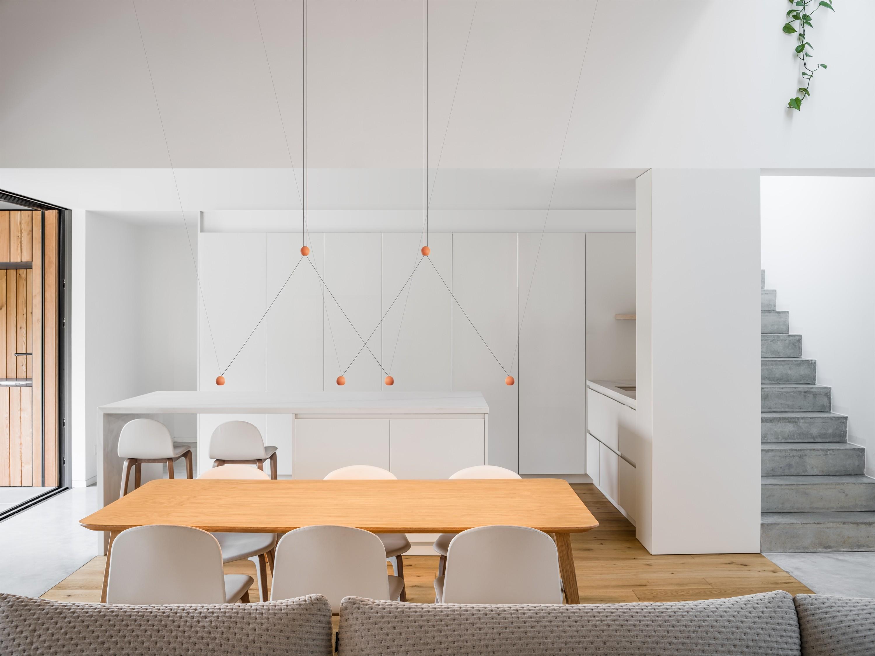 Kushi Ceiling Lights in Osteria Giulia Restaurant, Toronto