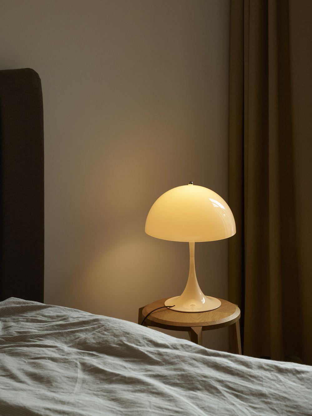 Panthella table lamp bedside on