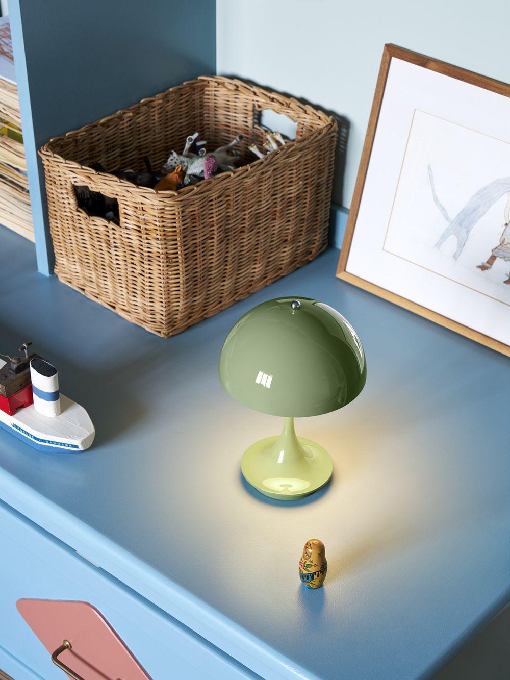 Panthella lamps indoors on